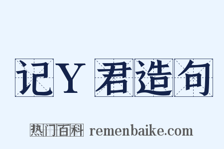 记Y君造句是什么意思的图片